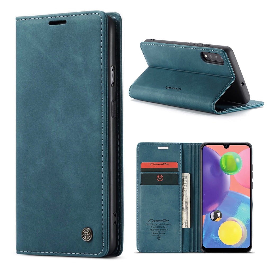 CaseMe Samsung Galaxy A70s Vintage- hülle - Blau