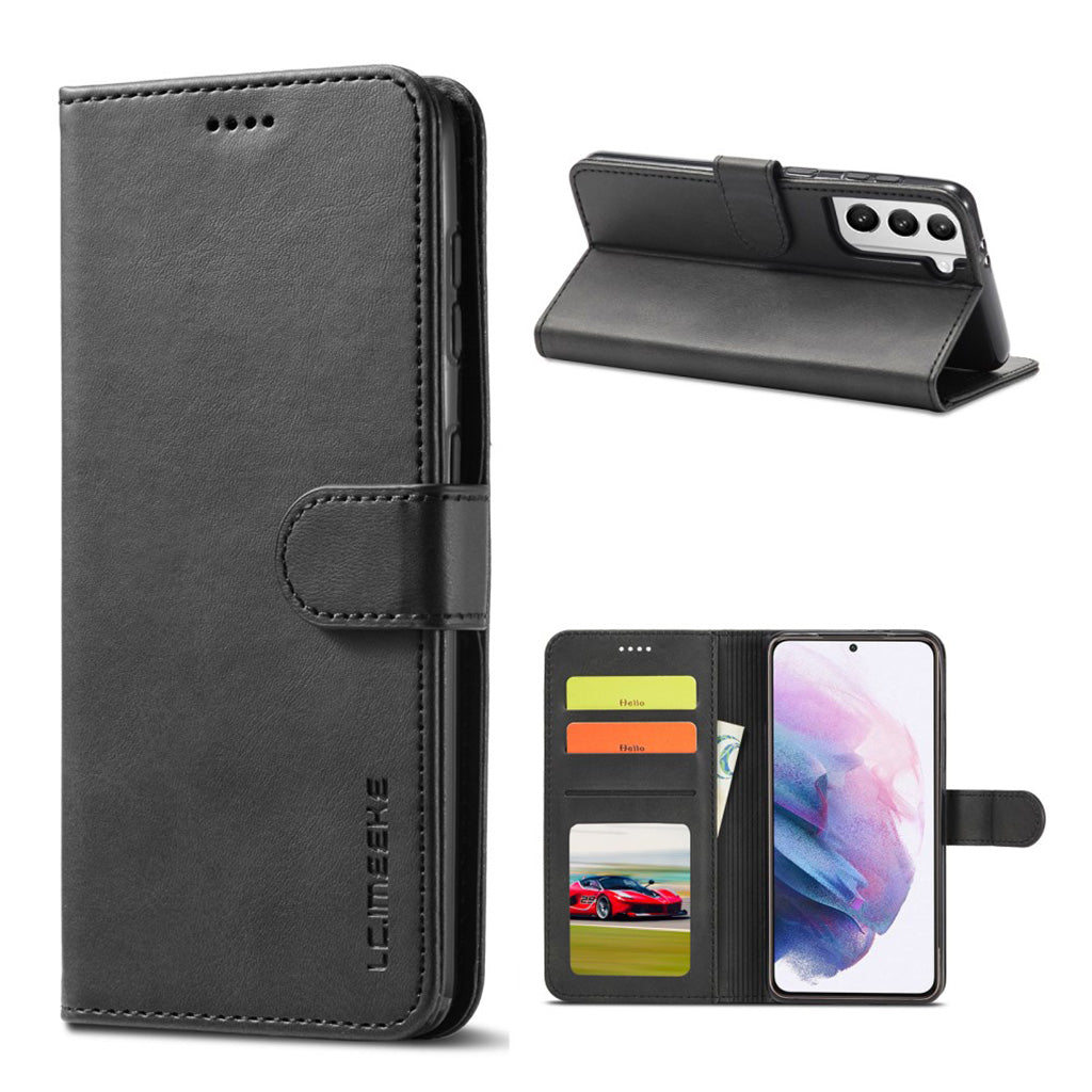 LC.IMEEKE Samsung Galaxy S21 Flip hülle - Schwarz