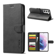 LC.IMEEKE Samsung Galaxy S21 Flip hülle - Schwarz