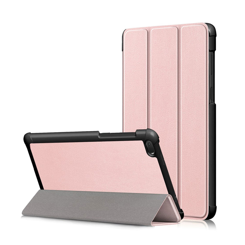 Lenovo Tab E7 tri-fold Leder Klapphülle - Rose Gold