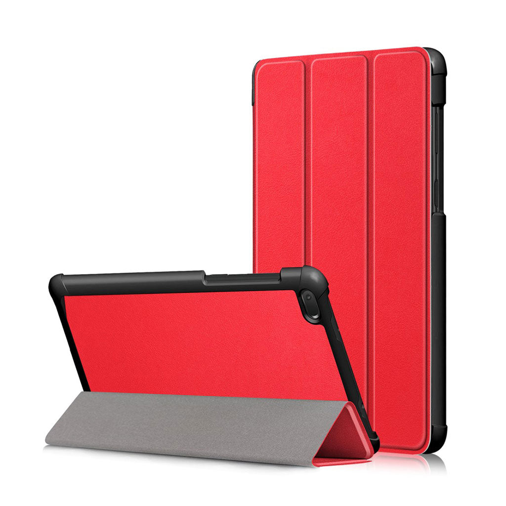 Lenovo Tab E7 tri-fold Leder Klapphülle - Rot