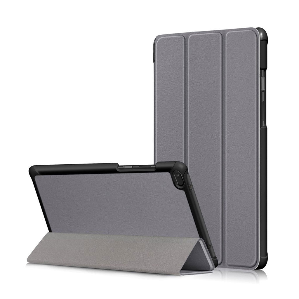 Lenovo Tab E8 tri-fold Leder Klapphülle - Grau