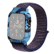 Apple Watch Series 6 / 5 44mm Einzigartig Gemustert Nylon Uhrenarmband - Indigo