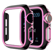 Apple Watch Series 6 / 5 44mm Farbe Schmuck Hülle - Schwarz / Rosa