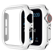 Apple Watch Series 6 / 5 44mm Farbe Schmuck Hülle - Weiß / Silber