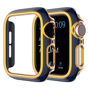 Apple Watch Series 6 / 5 44mm Farbe Schmuck Hülle - Blau / Roségold
