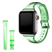 Apple Watch Series 6 / 5 40mm Glitzer Stil Uhrenarmband - Grün