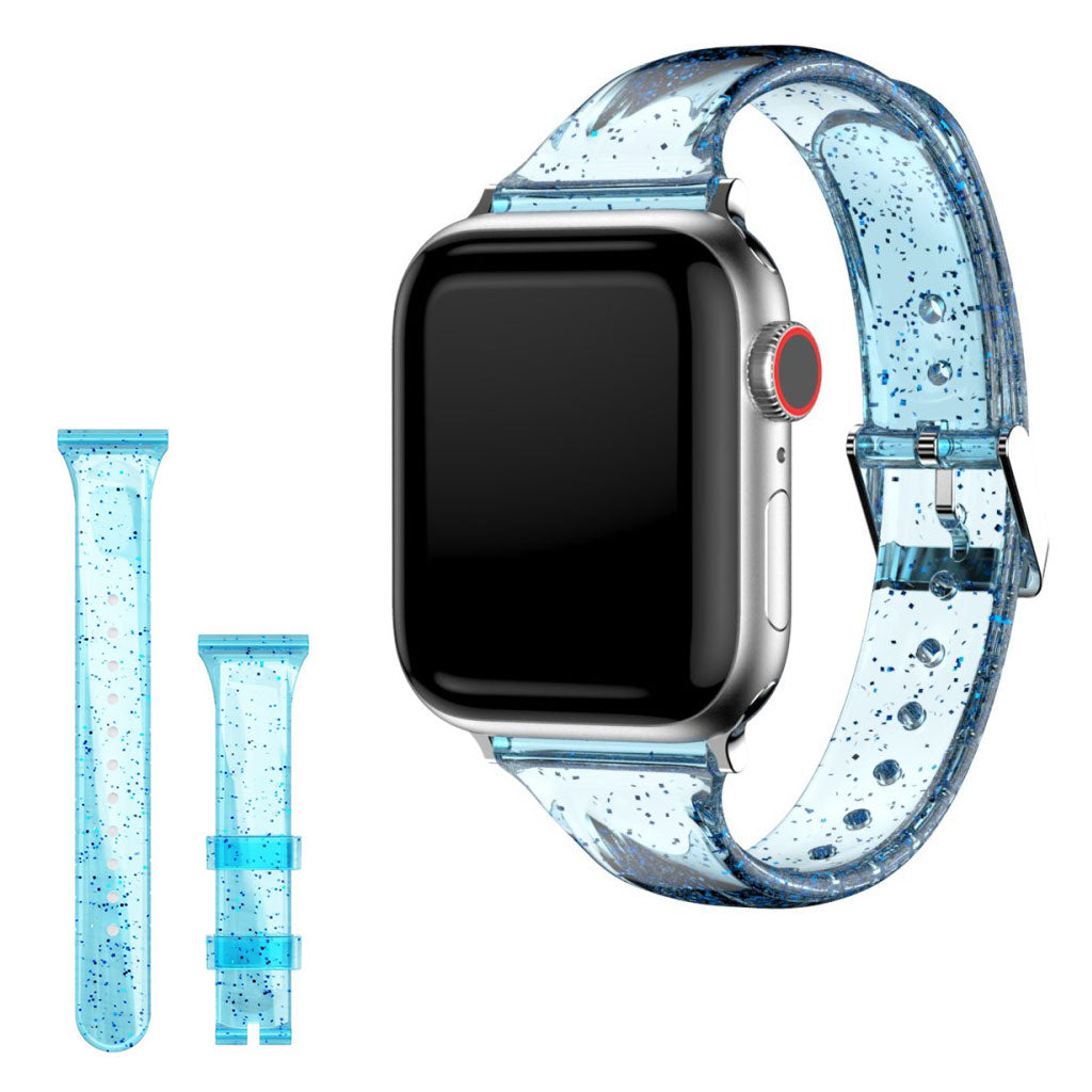 Apple Watch Series 6 / 5 40mm Glitzer Stil Uhrenarmband - Blau