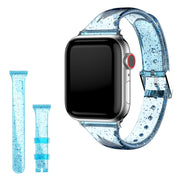 Apple Watch Series 6 / 5 40mm Glitzer Stil Uhrenarmband - Blau
