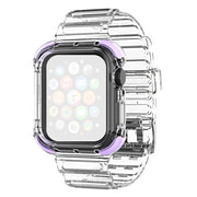 Apple Watch Series 6 / 5 40mm Farbiger Rand Klar Stil Uhrenarmband - Violett