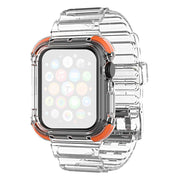 Apple Watch Series 6 / 5 40mm Farbiger Rand Klar Stil Uhrenarmband - Orange
