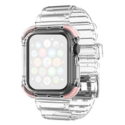 Apple Watch Series 6 / 5 40mm Farbiger Rand Klar Stil Uhrenarmband - Rosa