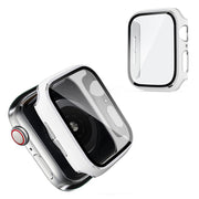 Apple Watch Series 6 / 5 40mm Cool Rahmen mit Gehärtetes Glas - Weiß / Silber