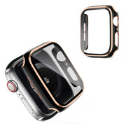 Apple Watch Series 6 / 5 40mm Cool Rahmen mit Gehärtetes Glas - Schwarz / Champagner
