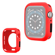 Apple Watch Series 6 / 5 40mm Süßigkeitsfarbe Silikon Rahmen - Rot / Schwarz