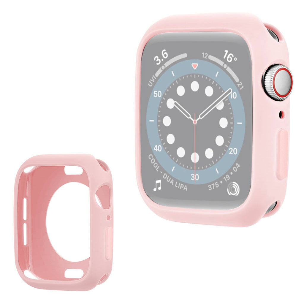 Apple Watch Series 6 / 5 40mm Süßigkeitsfarbe Silikon Rahmen - All Rosa