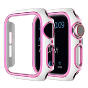 Apple Watch Series 6 / 5 40mm Farbe Schmuck Hülle - Weiß / Rosa
