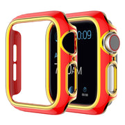 Apple Watch Series 6 / 5 40mm Farbe Schmuck Hülle - Rot / Gold