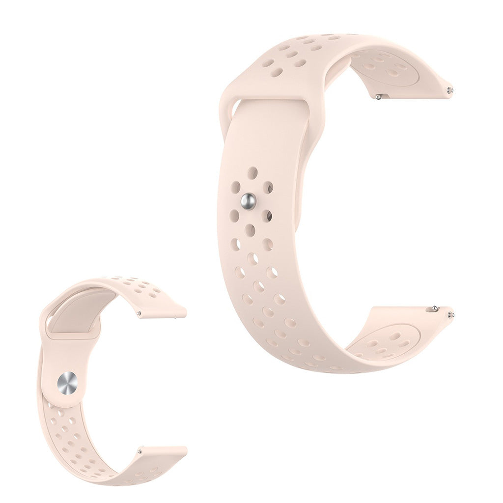 Samsung Gear S3 Glattes Loch Design Uhrenarmband - Hellrosa