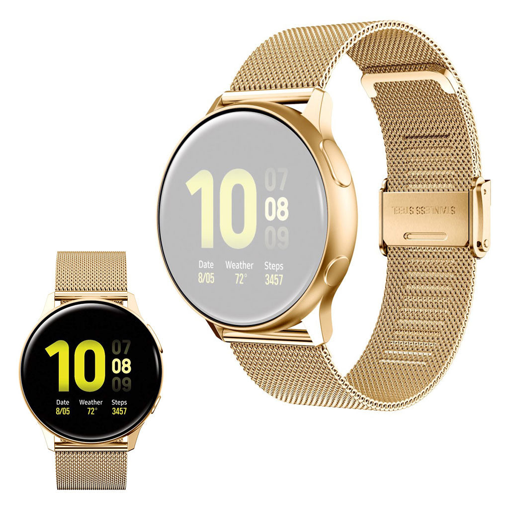 Rostfrei Stahl Uhrenarmband für Samsung Galaxy Watch Active 2 44mm / Watch Active - Gold