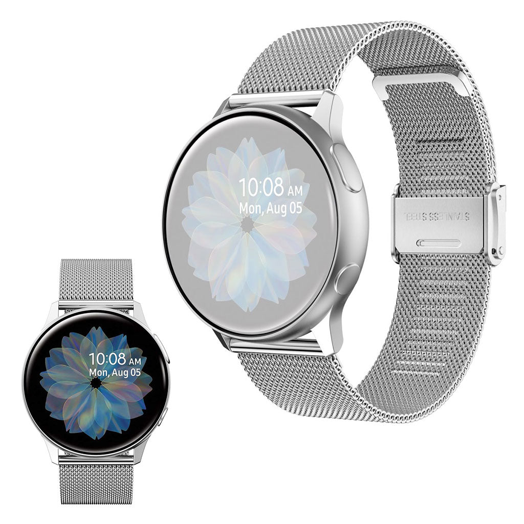 Rostfrei Stahl Uhrenarmband für Samsung Galaxy Watch Active 2 44mm / Watch Active - Silber