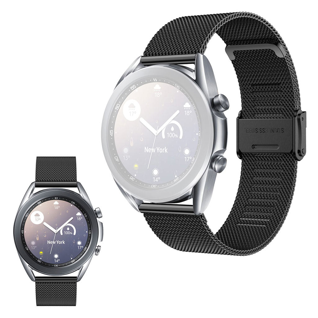 Samsung Galaxy Watch 3 (41mm) Rostfrei Stahl Uhrenarmband - Schwarz