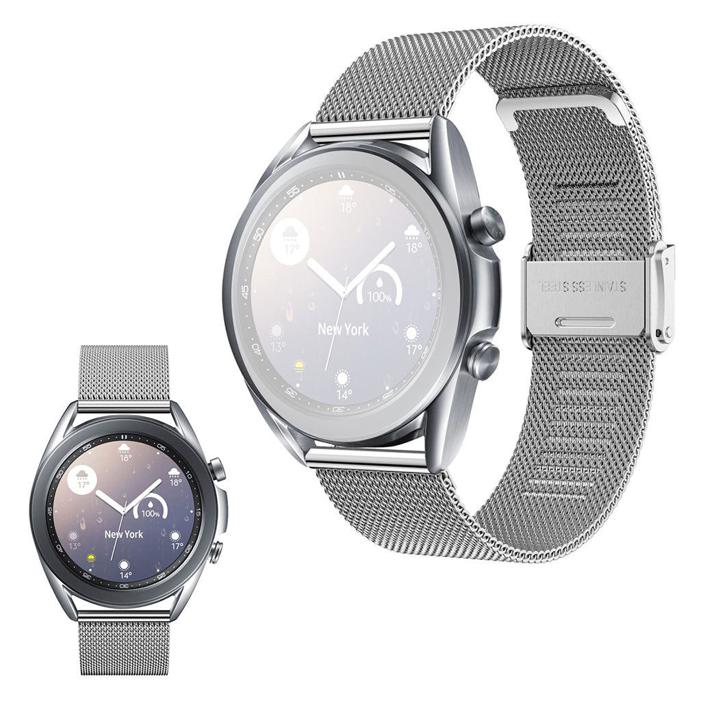 Samsung Galaxy Watch 3 (41mm) Rostfrei Stahl Uhrenarmband - Silber