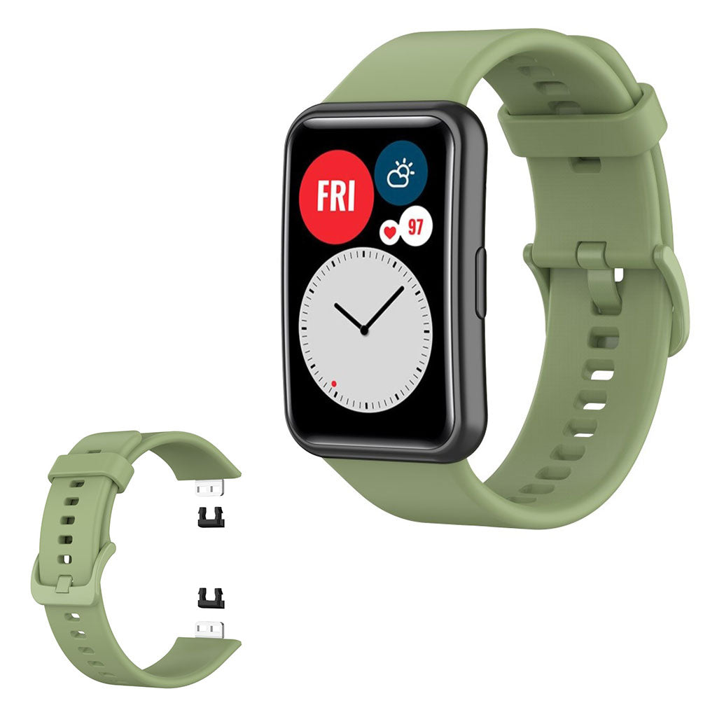 Huawei Watch Fit Silikon Uhrenarmband - Matcha Grün