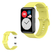 Huawei Watch Fit Silikon Uhrenarmband - Gelb
