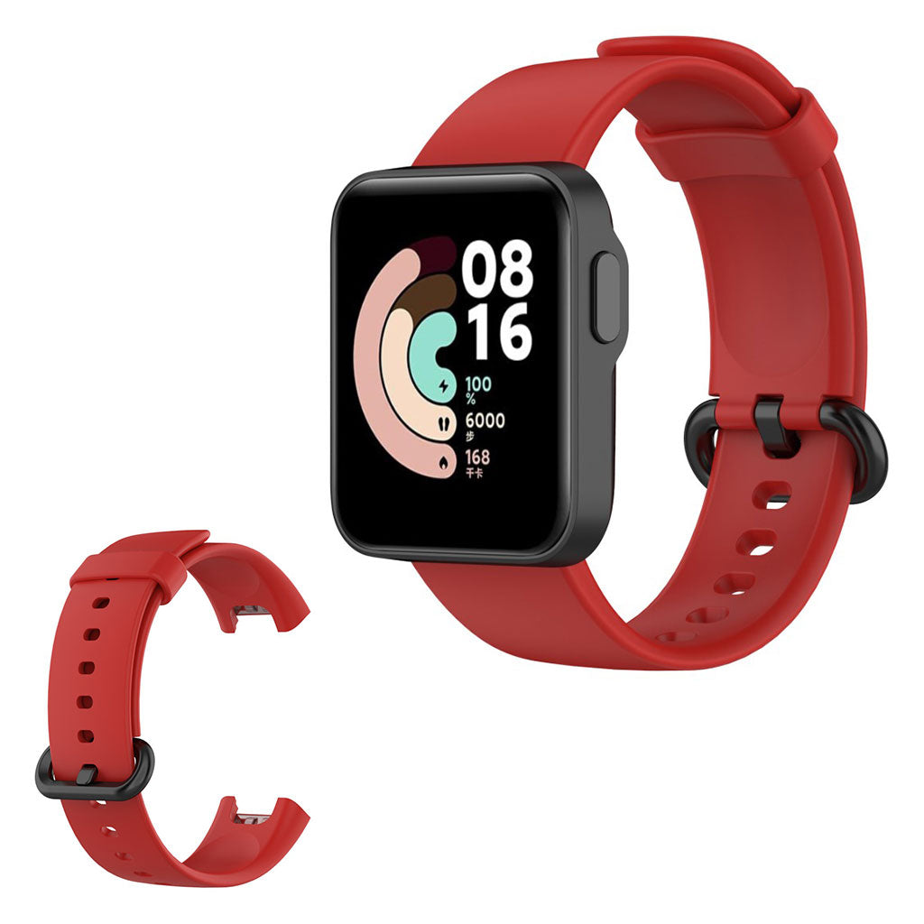 Xiaomi Mi Watch Lite Einfaches Silikon Uhrenarmband - Rot