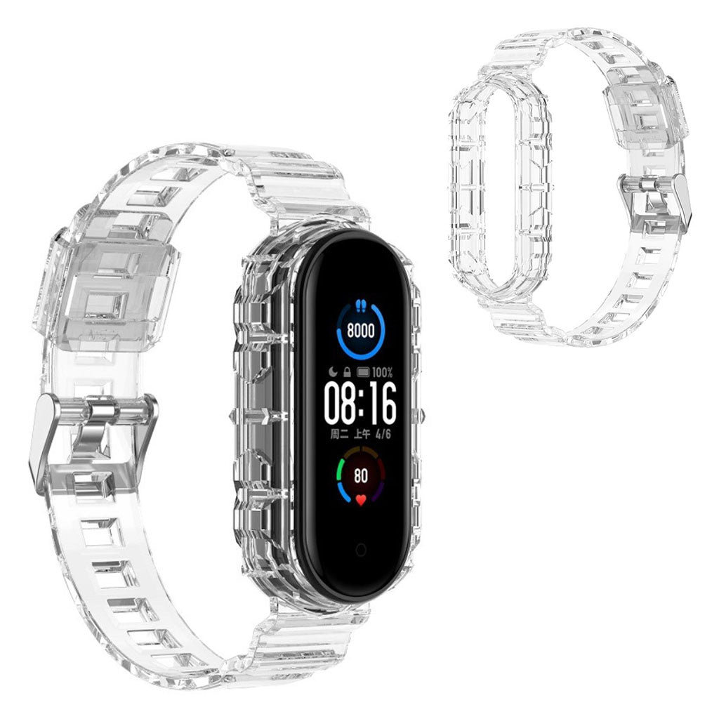 Xiaomi Mi Band 6 / 5 Klar Stil Uhrenarmband - Transparent