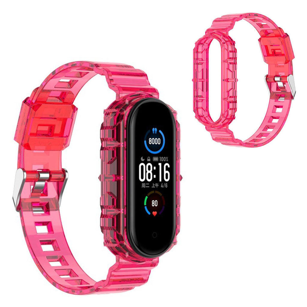 Xiaomi Mi Smart Band 6 / 5 Klar Stil Uhrenarmband - Rose