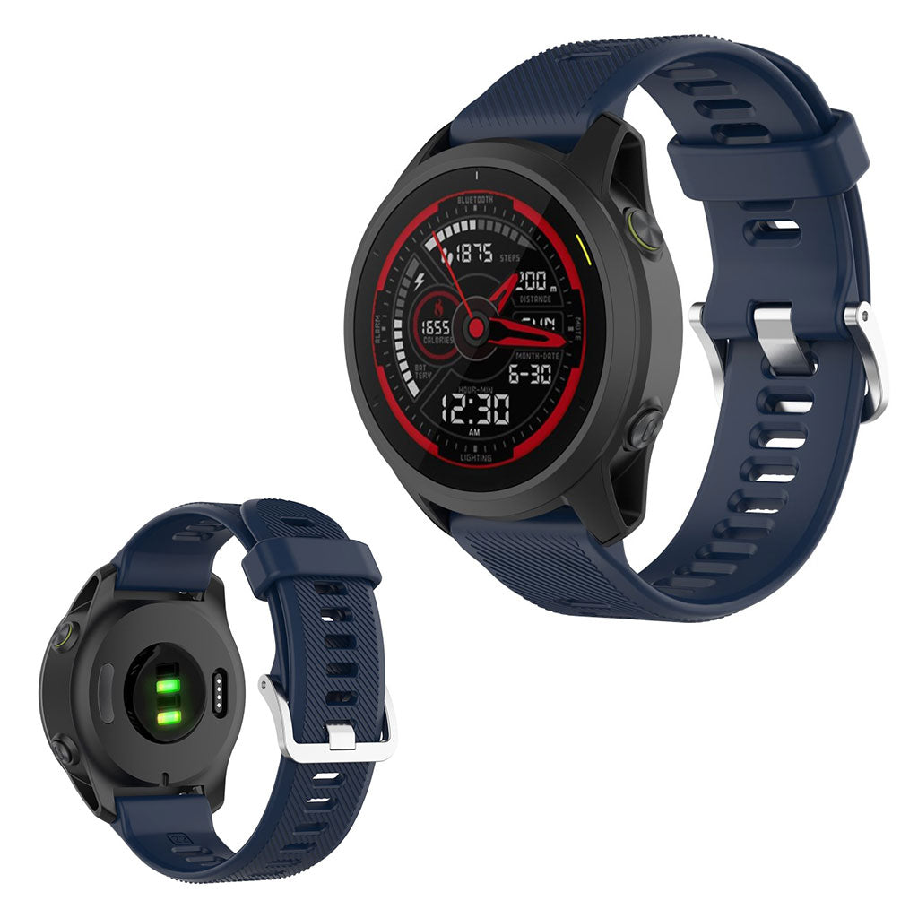 Garmin Forerunner 745 Silikon Uhrenarmband - Mitternachtsblau
