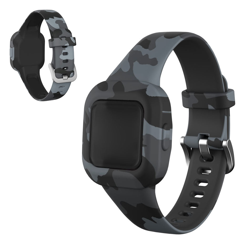 Garmin Vivofit Jr 3 Muster in Silikon Uhrenarmband - Tarnfarbe Grau