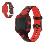 Garmin Vivofit Jr 3 Muster in Silikon Uhrenarmband - Camouflage Rot
