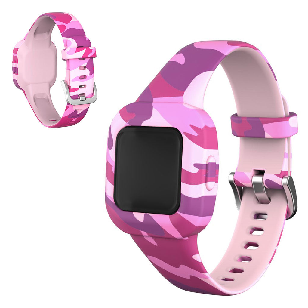 Garmin Vivofit Jr 3 Muster in Silikon Uhrenarmband - Camouflage Rosa