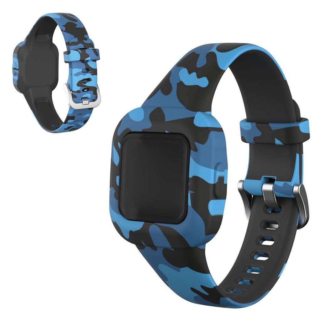 Garmin Vivofit Jr 3 Muster in Silikon Uhrenarmband - Camouflage Blau