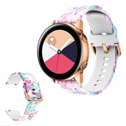 Picturesque Muster Silikon Uhrenarmband für Amazfit und Samsung Watch - Schmetterling
