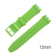 12mm Einfaches Silikon Uhrenarmband - Grün